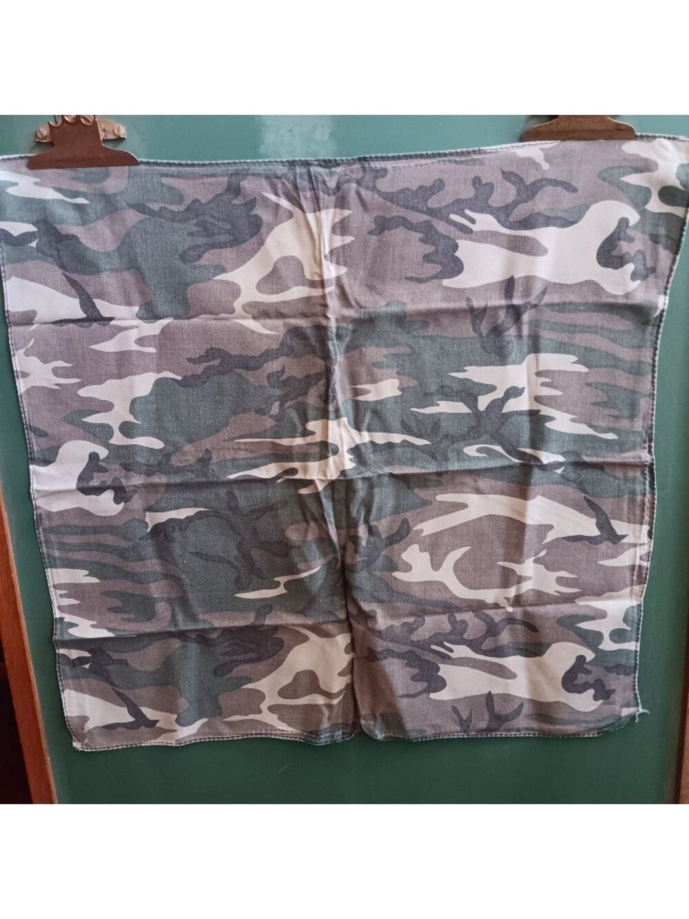 Vintage 20x21 Camouflage Print Cotton Bandana Dust/Neck/Head Wrap Square